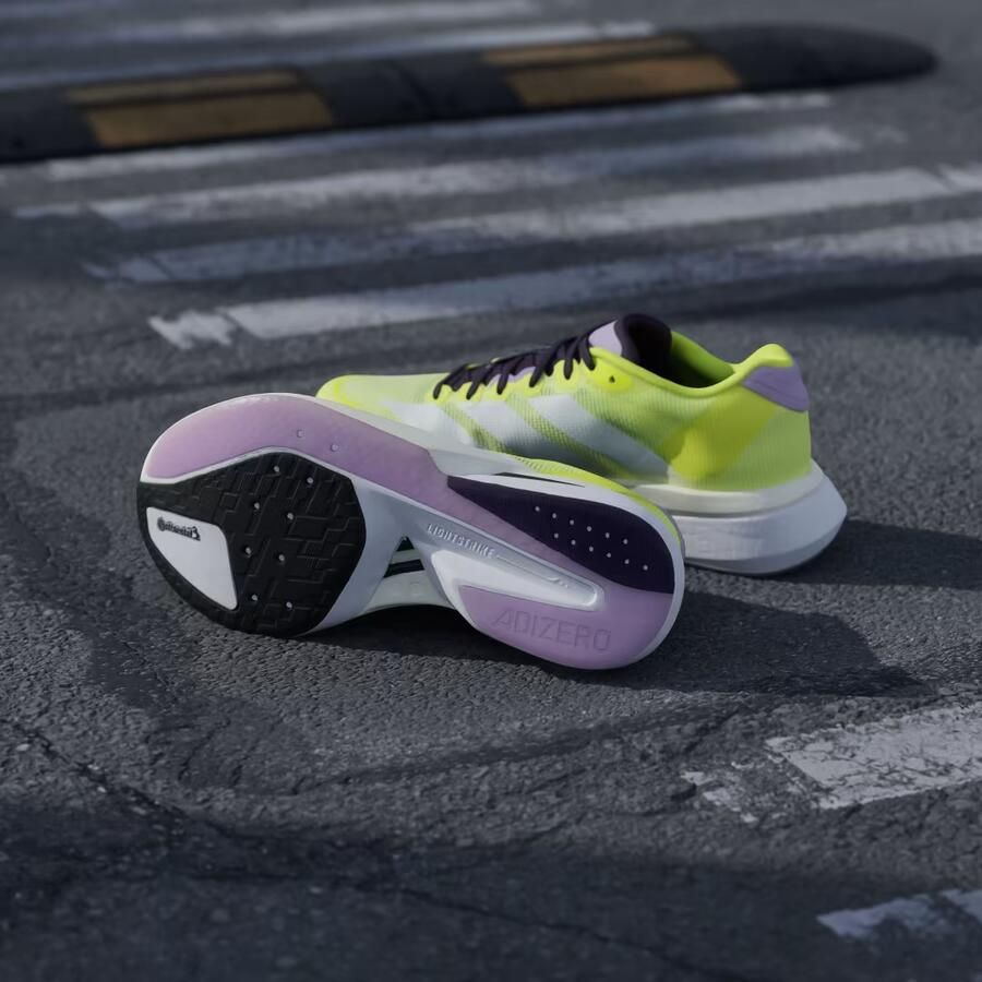 Adidas Adizero Boston 13 Shoes Hardloopschoenen Geel 2 3 Vrouw - Foto 3