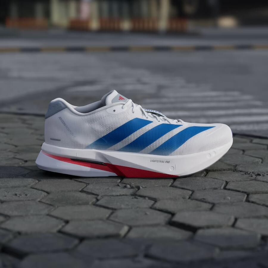 Adidas Adizero Boston 13 Sneakers Heren Wit 1 3 Mesh Synthetisch - Foto 4