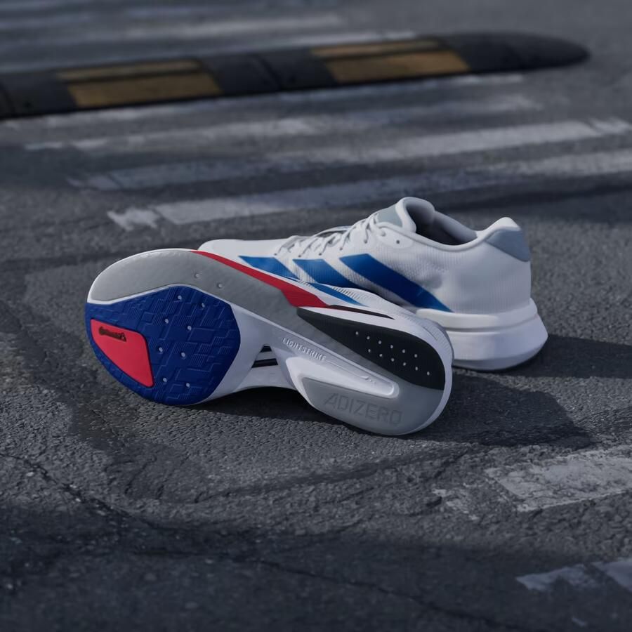 Adidas Adizero Boston 13 Sneakers Heren Wit 1 3 Mesh Synthetisch - Foto 5