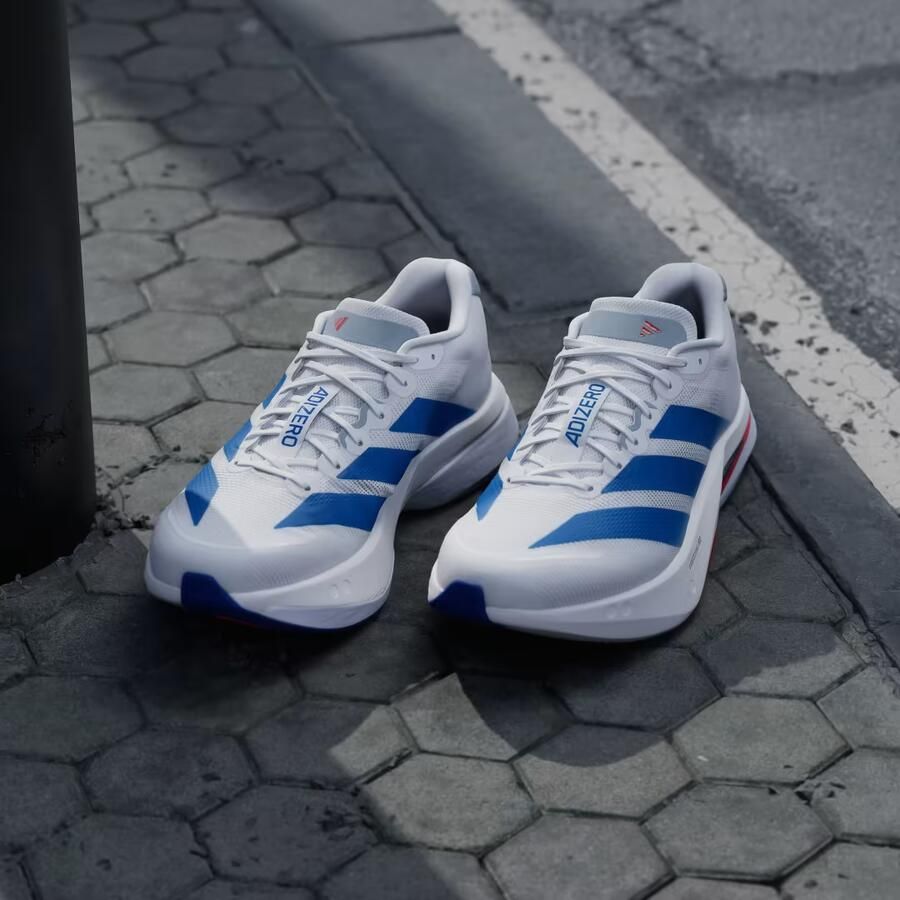 Adidas Adizero Boston 13 Sneakers Heren Wit 1 3 Mesh Synthetisch - Foto 6