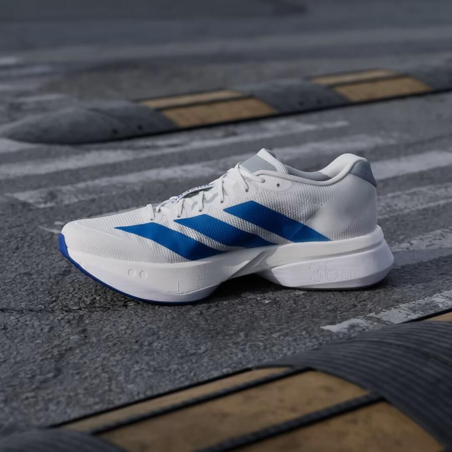 Adidas Adizero Boston 13 Sneakers Heren Wit 1 3 Mesh Synthetisch - Foto 8