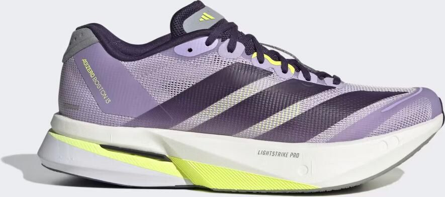 Adidas Hardloopschoenen Adizero Boston 13 Paars Grijs Wit Geel Dames