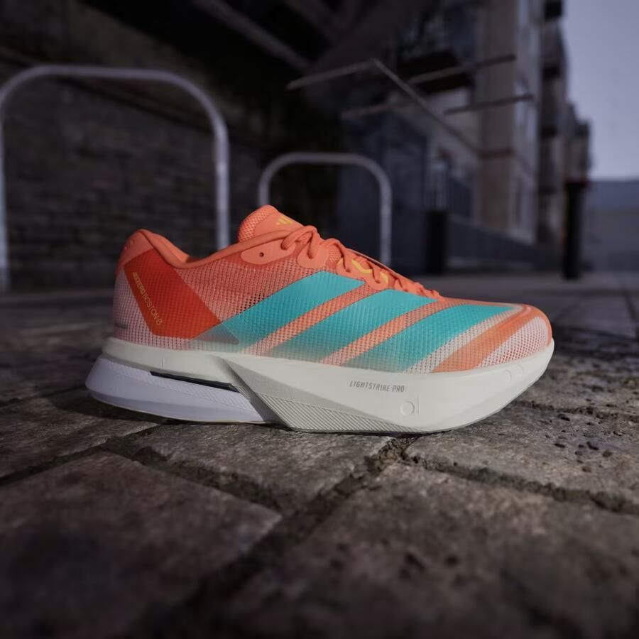 Adidas Adizero Boston 13 Sneakers Dames Oranje 2 3 Mesh Synthetisch - Foto 4
