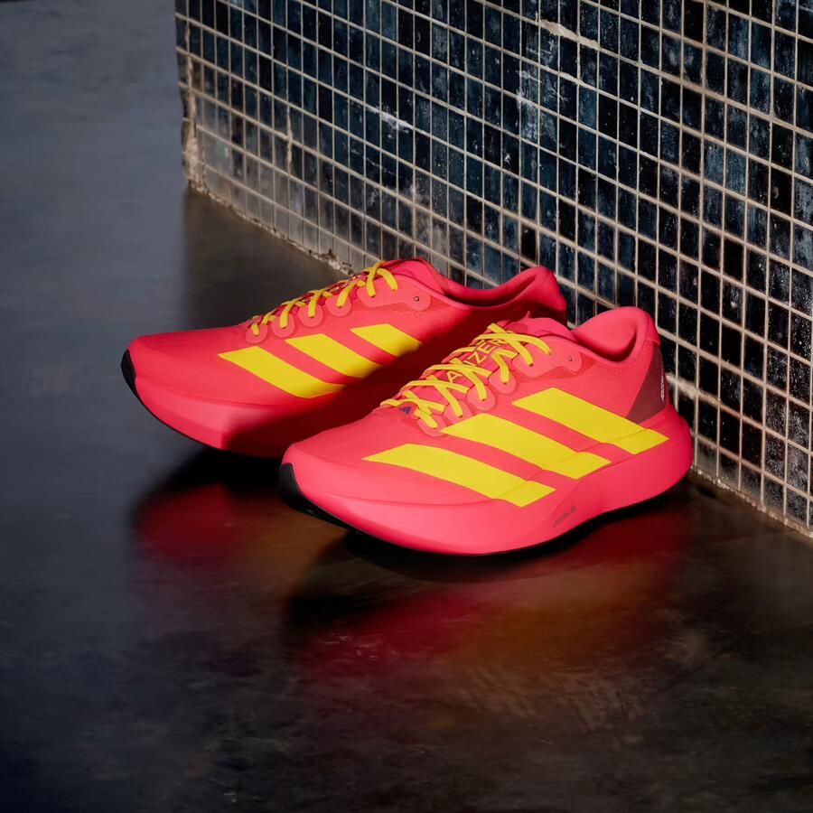 Adidas Adizero EVO SL Sneakers Heren Rood 1 3 Mesh Synthetisch - Foto 6