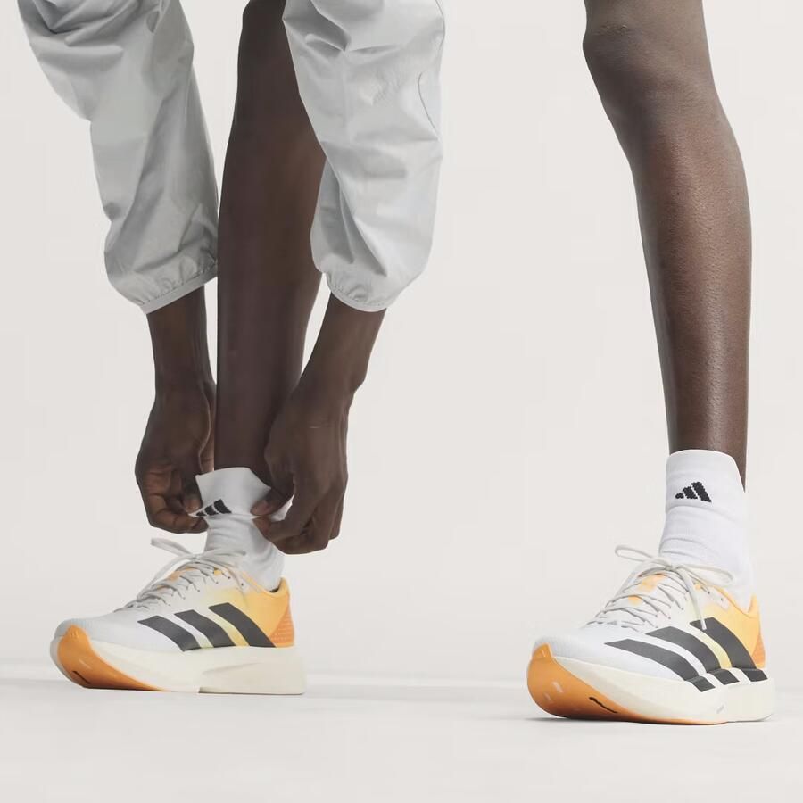 Adidas Adizero EVO SL Sneakers Heren Wit 2 3 Mesh Synthetisch - Foto 4