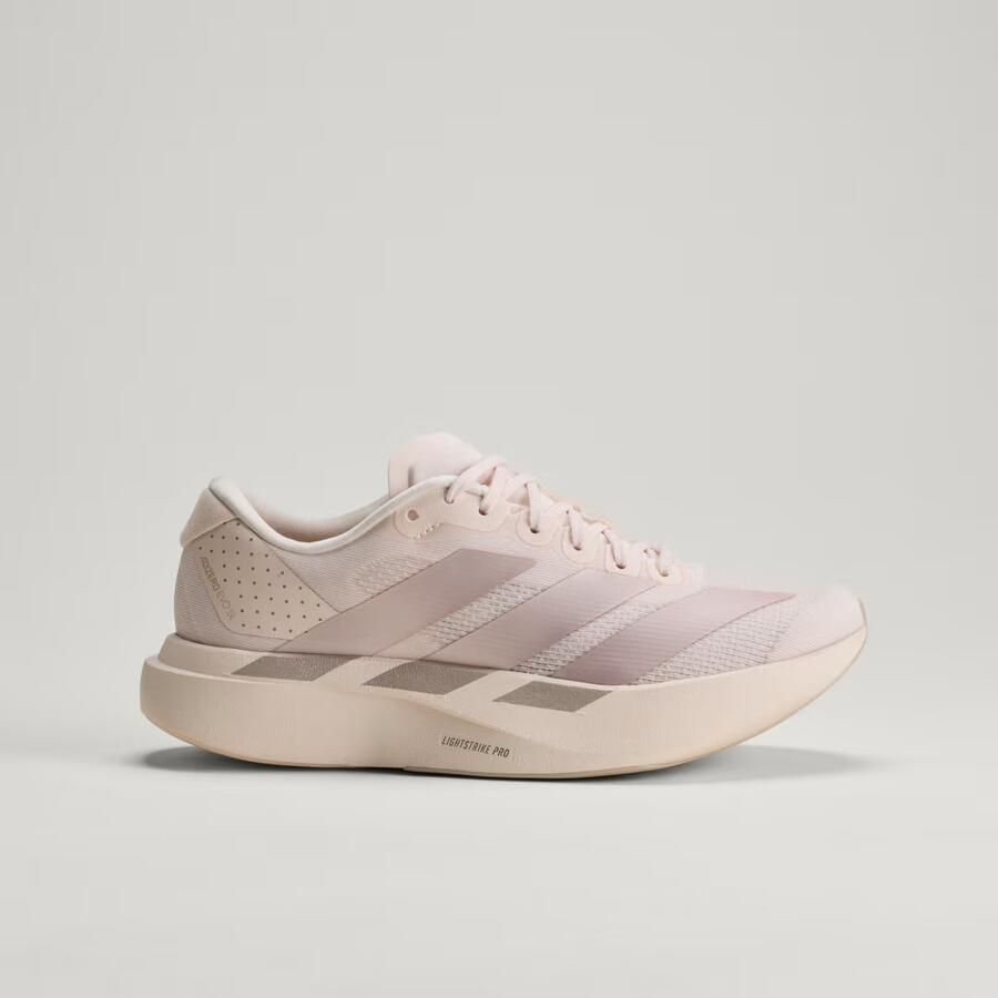 Adidas Performance Adizero Evo mesh hardloopschoenen beige - Foto 5
