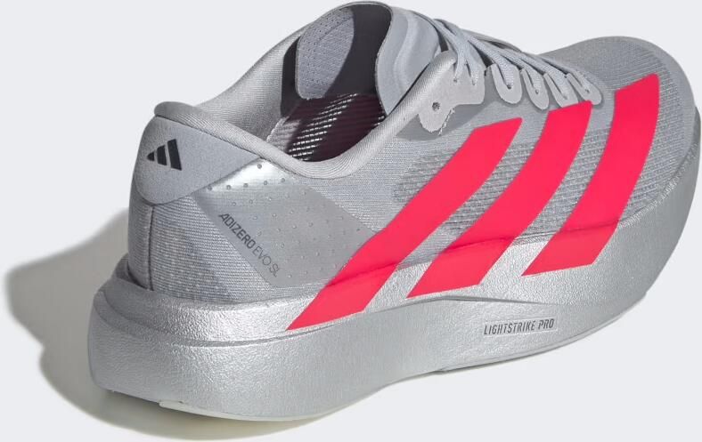 Adidas Hardloopschoenen adizero Evo SL Zilver Helder rood Zilver Dames - Foto 2