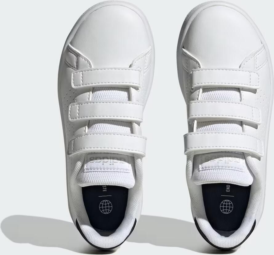 Adidas Advantage Kid Wit Sneakers met Klittenband - Foto 2