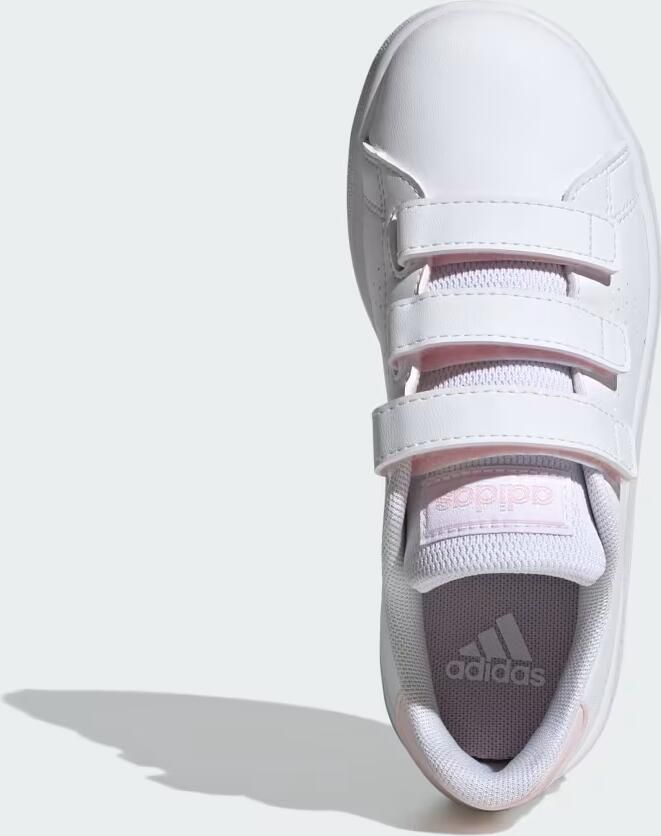 Adidas Sportswear Advantage CF sneakers wit lichtroze Jongens Meisjes Synthetisch 34 - Foto 4