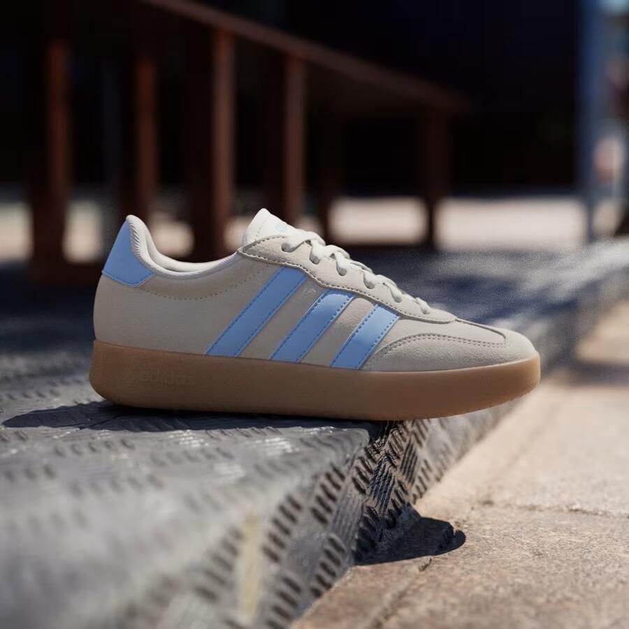 Adidas Sportswear Barreda leren sneakers beige blauw - Foto 6