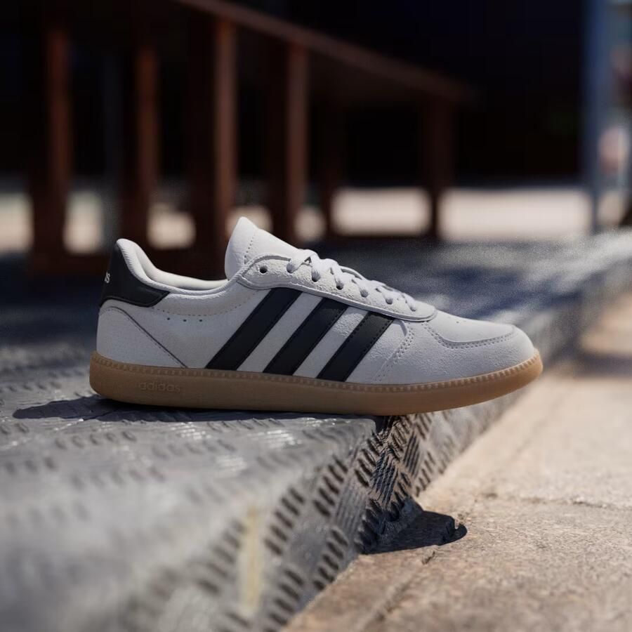 Adidas Women's Breaknet Sleek Suede Sneakers 2 3 grijs beige - Foto 8