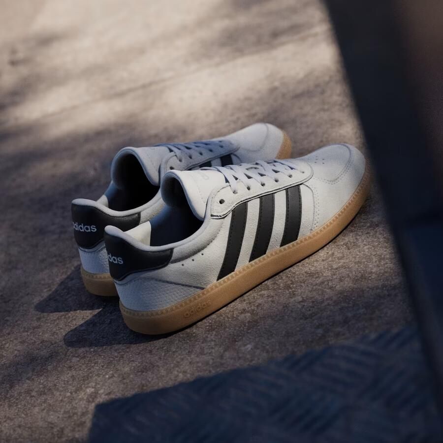 Adidas Women's Breaknet Sleek Suede Sneakers 2 3 grijs beige - Foto 11