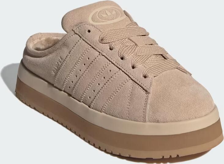 Adidas Campus Slippers en Sandalen Dames Beige 2 3 Suède - Foto 6