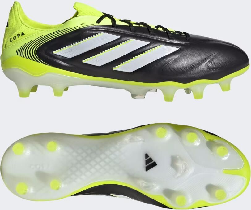 Adidas Copa Pure III Elite Gras Voetbalschoenen (FG) Zwart Wit Neongeel - Foto 6