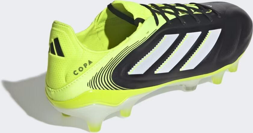 Adidas Copa Pure III Elite Gras Voetbalschoenen (FG) Zwart Wit Neongeel - Foto 2