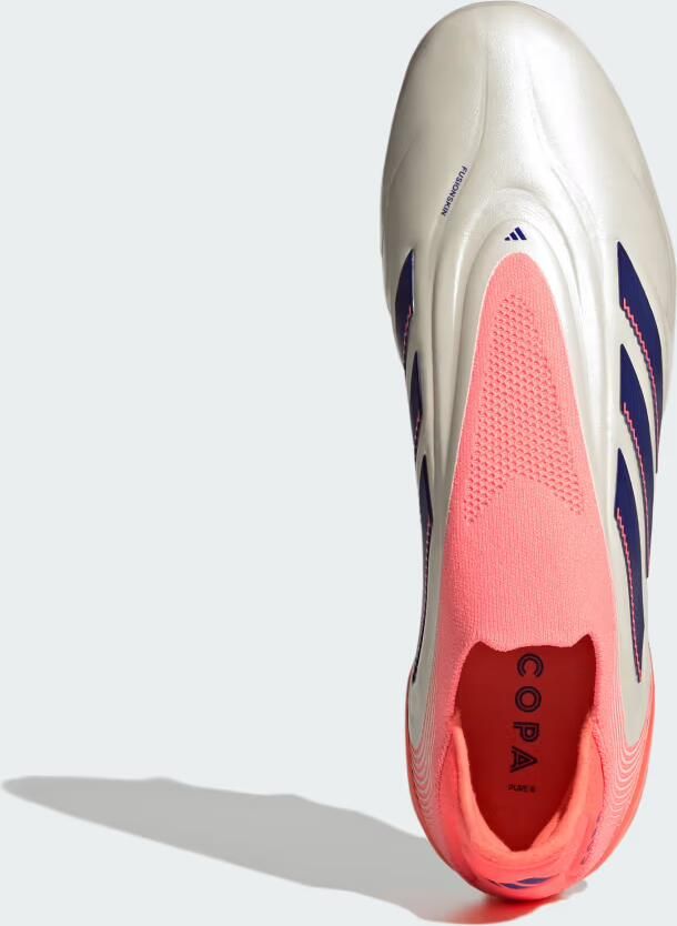 Adidas Copa Pure III Elite Veterloze IJzeren-Nop Voetbalschoenen (SG) Gebroken Wit Blauw Roze - Foto 2