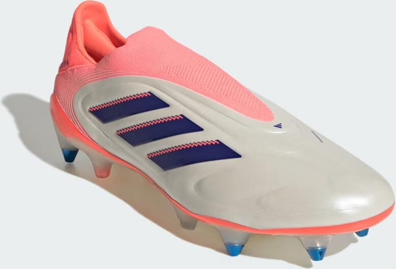 Adidas Copa Pure III Elite Veterloze IJzeren-Nop Voetbalschoenen (SG) Gebroken Wit Blauw Roze - Foto 4