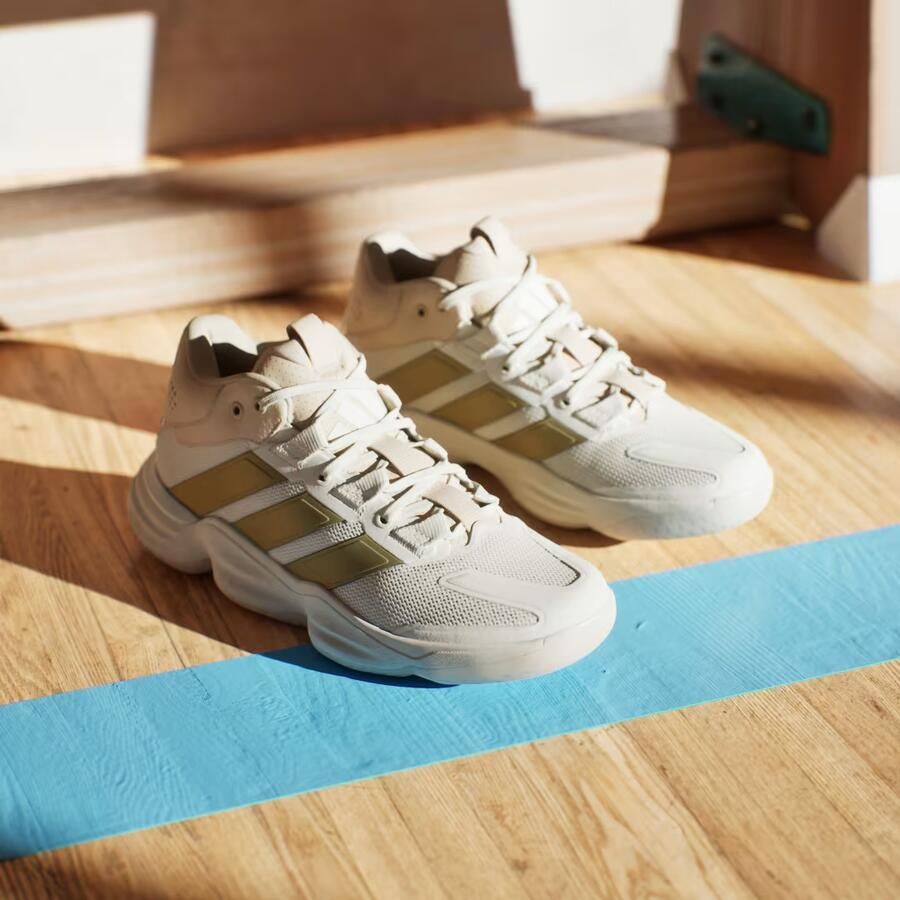 Adidas Court Stabil Indoor Sportschoenen Voor Dames Beige 1 3 Vrouw - Foto 5