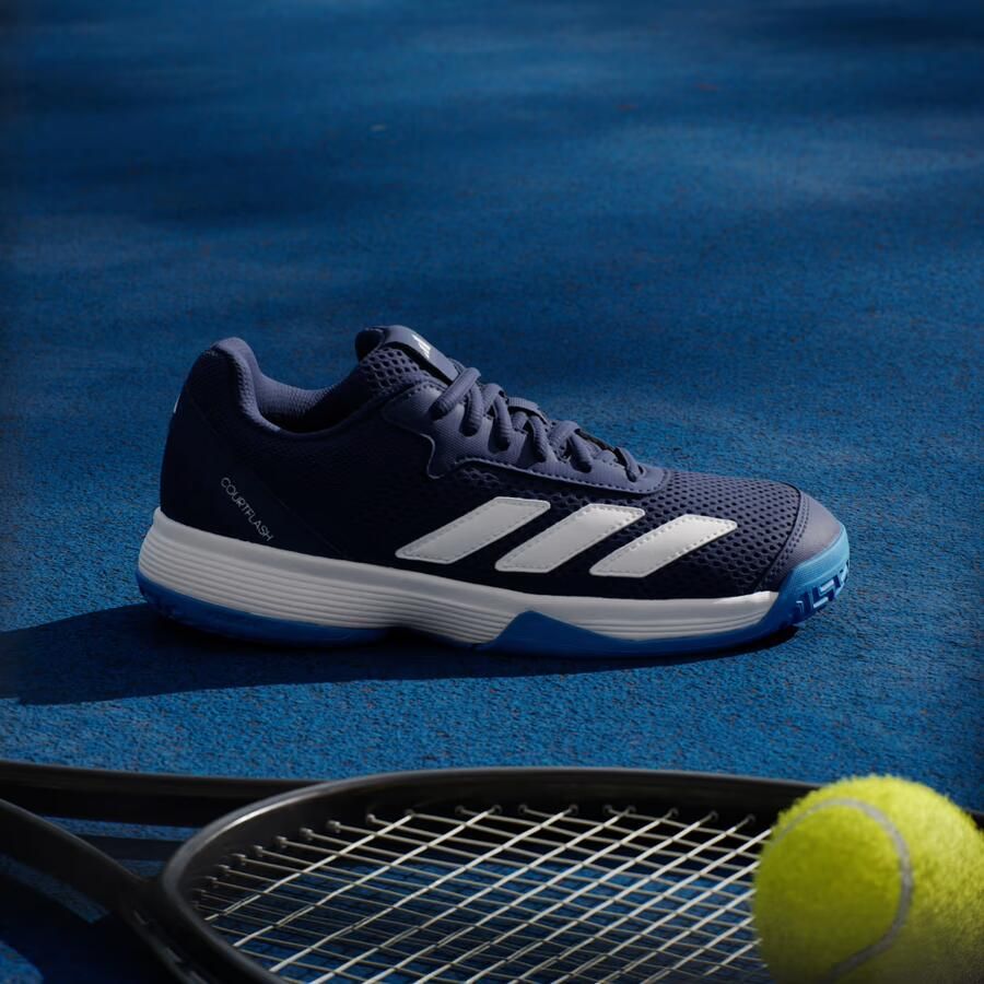 Adidas Perfor ce Courtflash Tennis Schoenen Kids Kinderen Blauw - Foto 3