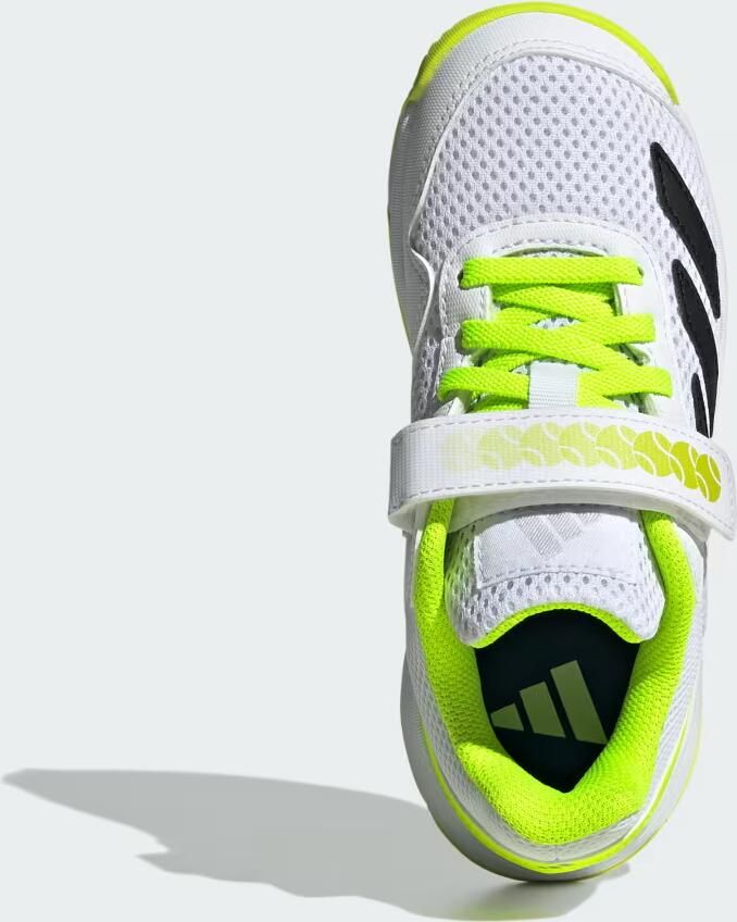 Adidas Perfor ce Courtflash Tennisschoenen met Klittenband Kids Kinderen Wit - Foto 2