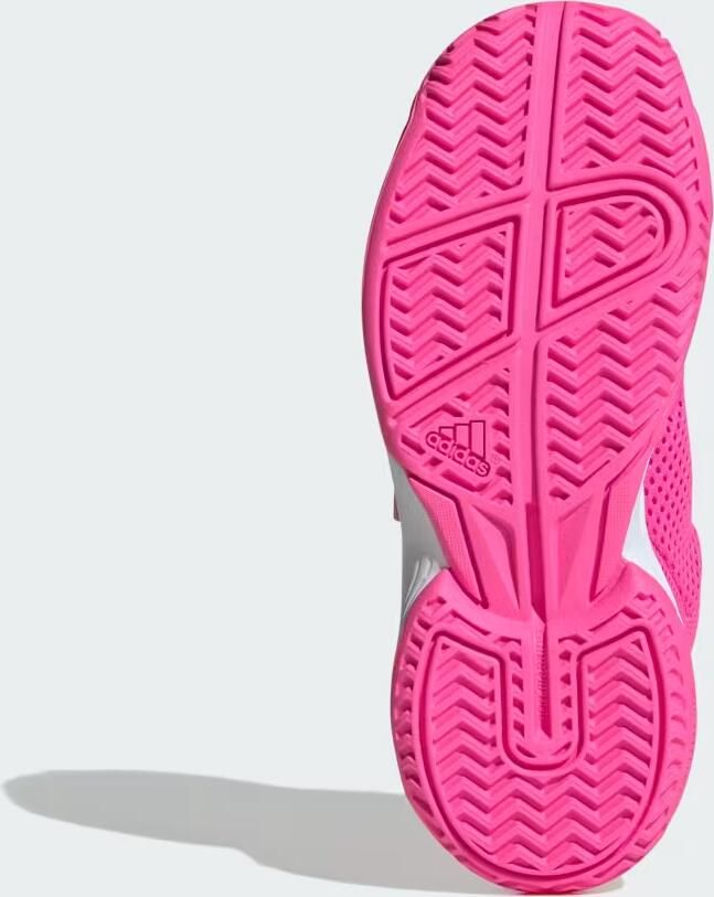 Adidas Perfor ce Courtflash Tennisschoenen met Klittenband Kids Kinderen Roze - Foto 4