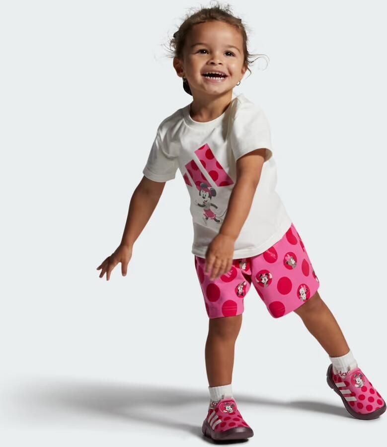 Adidas X Disney Minnie Mouse Monofit Baby Slofjes Zonder Veters Roze Jongens Meisjes - Foto 3