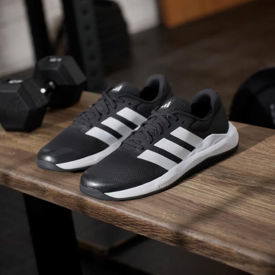 Adidas Performance Dropset Base fitness schoenen zwart wit rood - Foto 7