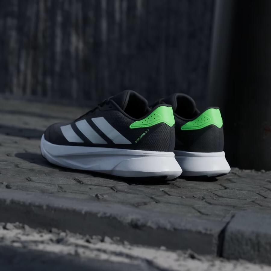 Adidas Heren Duramo SL2M Sneakers Hardloopschoenen JP9206 Carbon Silver Met Lime Burst - Foto 8