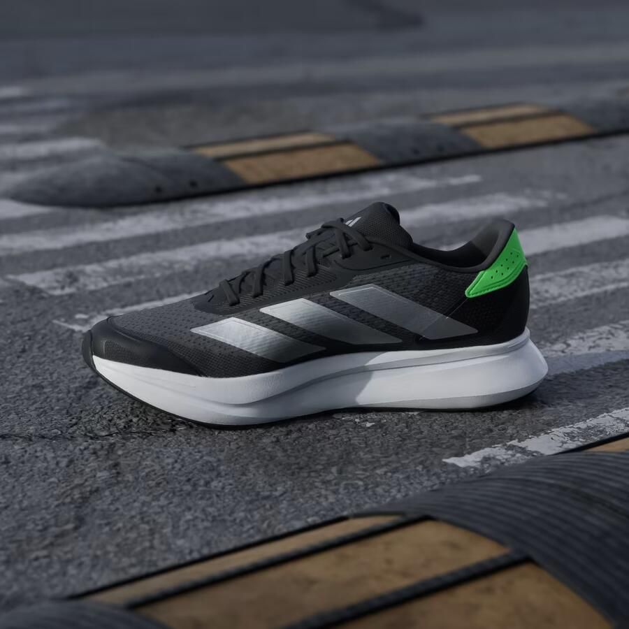 Adidas Heren Duramo SL2M Sneakers Hardloopschoenen JP9206 Carbon Silver Met Lime Burst - Foto 9