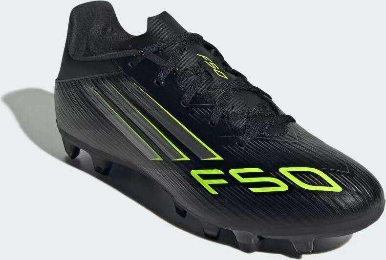 Adidas Perfor ce F50 Club FM MG senior voetbalschoenen zwart zilvergrijs geel - Foto 8