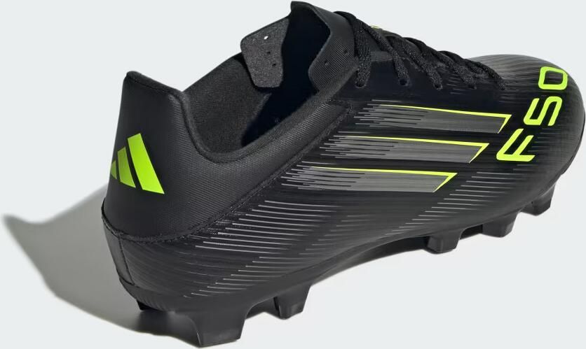 Adidas Perfor ce F50 Club FM MG senior voetbalschoenen zwart zilvergrijs geel - Foto 9