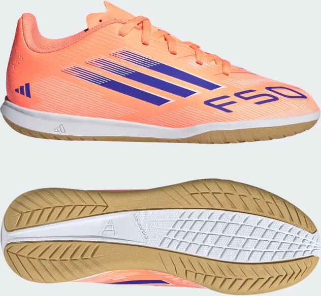 Adidas Perfor ce F50 Club Indoor Schoenen Kids Kinderen Oranje - Foto 3