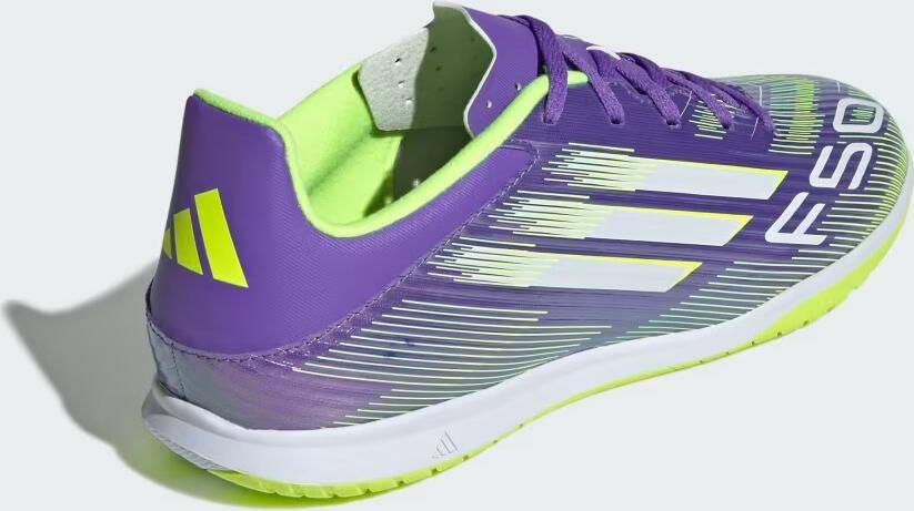 Adidas Performance F50 Club IN senior voetbalschoenen paars wit geel - Foto 7