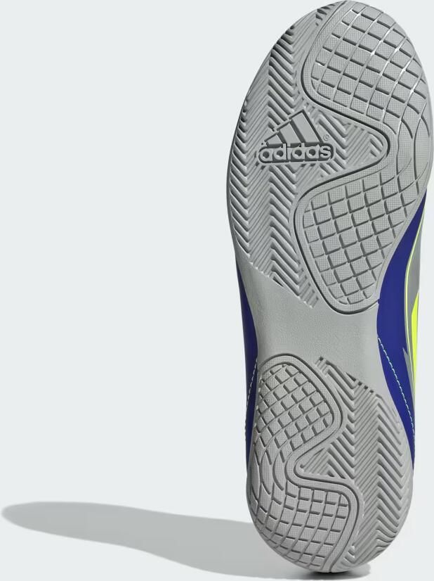 Adidas Perfor ce F50 Club Messi Junior zaalvoetbalschoenen zilver metallic kobaltblauw geel - Foto 5