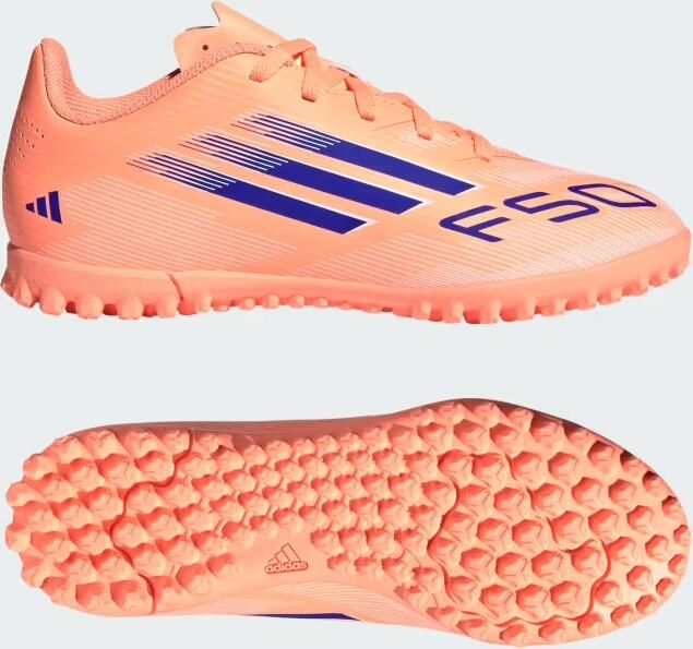 Adidas Perfor ce F50 Club Turf Voetbalschoenen Kids Kinderen Oranje - Foto 9