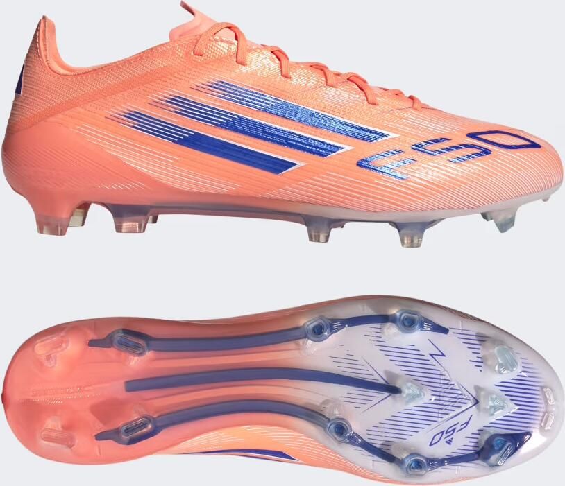 Adidas F50 Elite Gras Voetbalschoenen (FG) Oranje Blauw Wit
