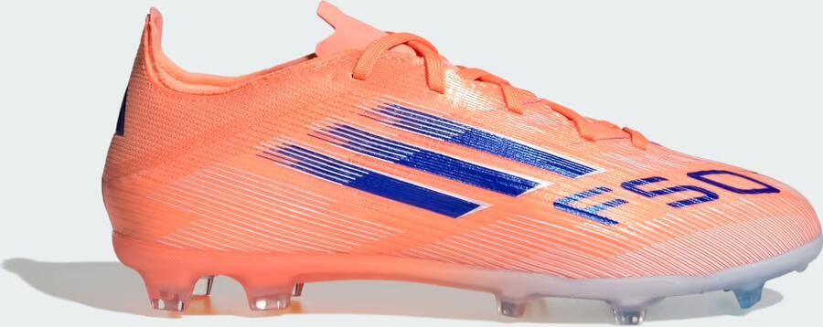 Adidas F50 Elite Gras Voetbalschoenen (FG) Kids Oranje Blauw Wit - Foto 6