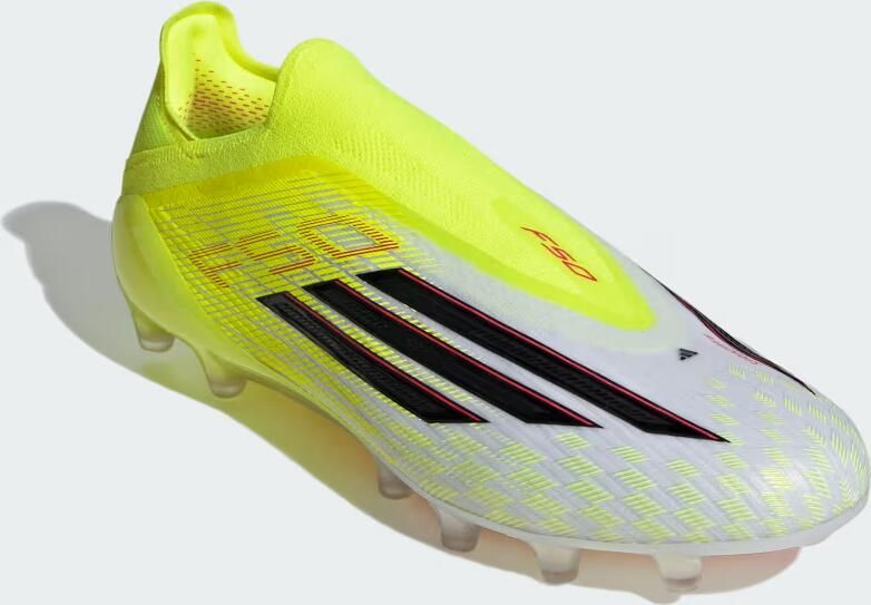 Adidas F50 Elite Veterloze Kunstgras Voetbalschoenen (AG) Neongeel Zwart Rood - Foto 5