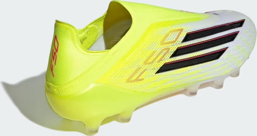 Adidas F50 Elite Veterloze Kunstgras Voetbalschoenen (AG) Neongeel Zwart Rood - Foto 6
