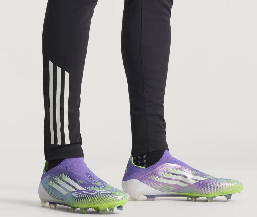 Adidas F50 Elite Veterloze Gras Voetbalschoenen (FG) Paars Wit Neongeel - Foto 10