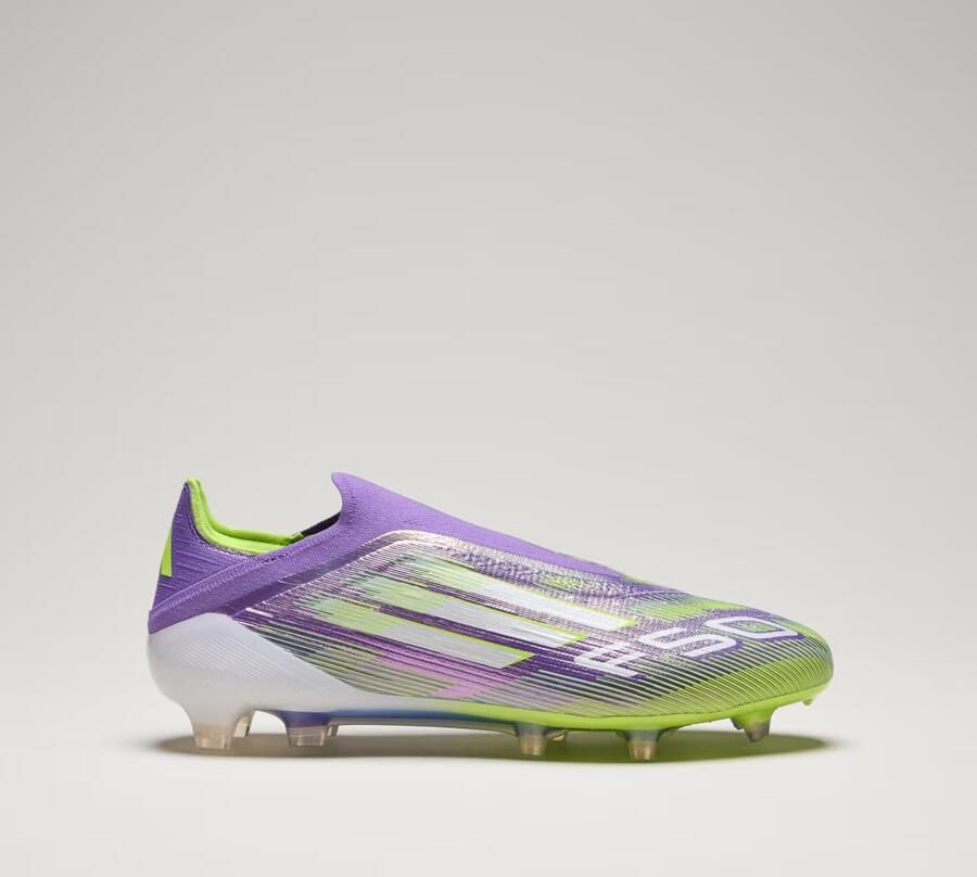 Adidas F50 Elite Veterloze Gras Voetbalschoenen (FG) Paars Wit Neongeel - Foto 8