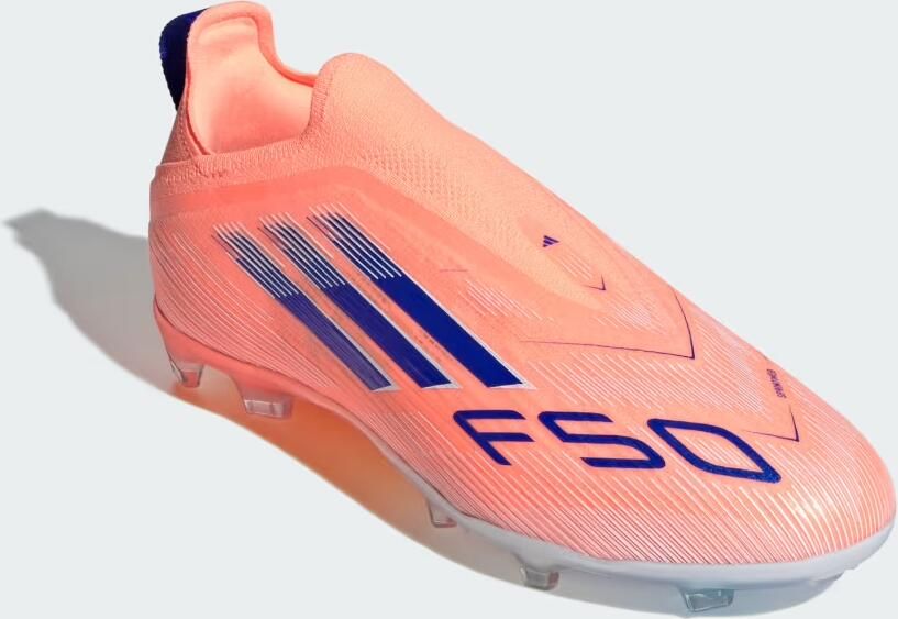 Adidas F50 Elite Veterloze Gras Voetbalschoenen (FG) Kids Oranje Blauw Wit - Foto 4