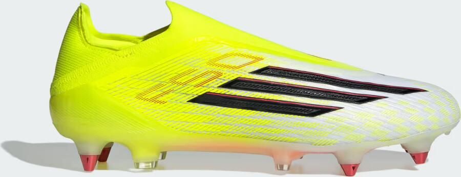 Adidas F50 Elite Veterloze IJzeren-Nop Voetbalschoenen (SG) Neongeel Zwart Rood - Foto 2