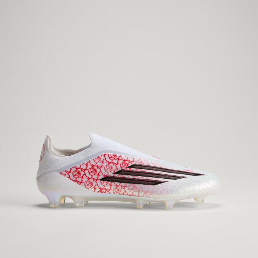 Adidas F50 Lamine Yamal Elite Veterloze Gras Voetbalschoenen (FG) Wit Felrood Zwart - Foto 5