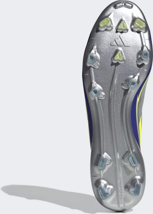 Adidas F50 Messi Elite Gras Voetbalschoenen (FG) Zilver Donkerblauw Geel - Foto 4
