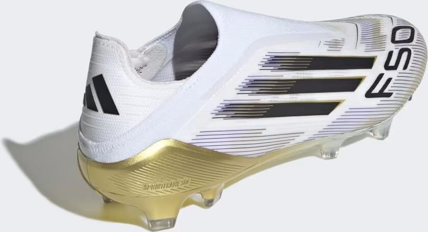 Adidas F50 Elite Veterloze Gras Voetbalschoenen (FG) Wit Zwart Goud - Foto 5