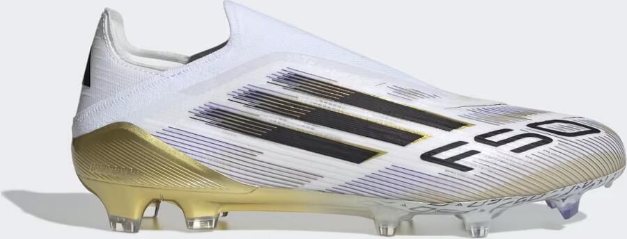 Adidas F50 Elite Veterloze Gras Voetbalschoenen (FG) Wit Zwart Goud - Foto 6