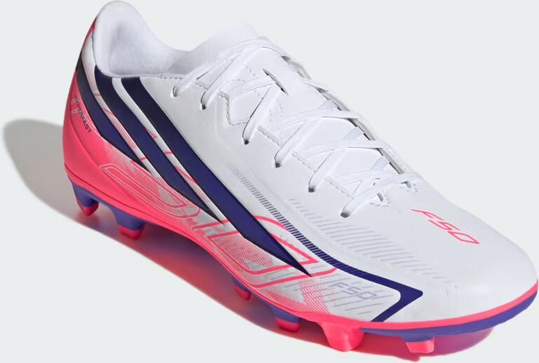 Adidas Perfor ce F50 Hyperfast Club FG MG senior imitatieleren voetbalschoenen roze paars - Foto 8