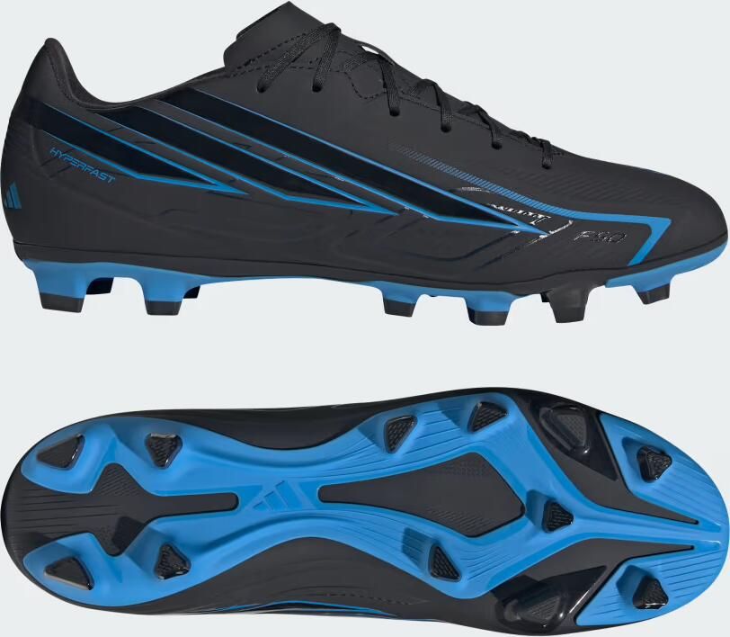 Adidas Perfor ce F50 Hyperfast Club FG MG senior imitatieleren voetbalschoenen zwart blauw - Foto 6