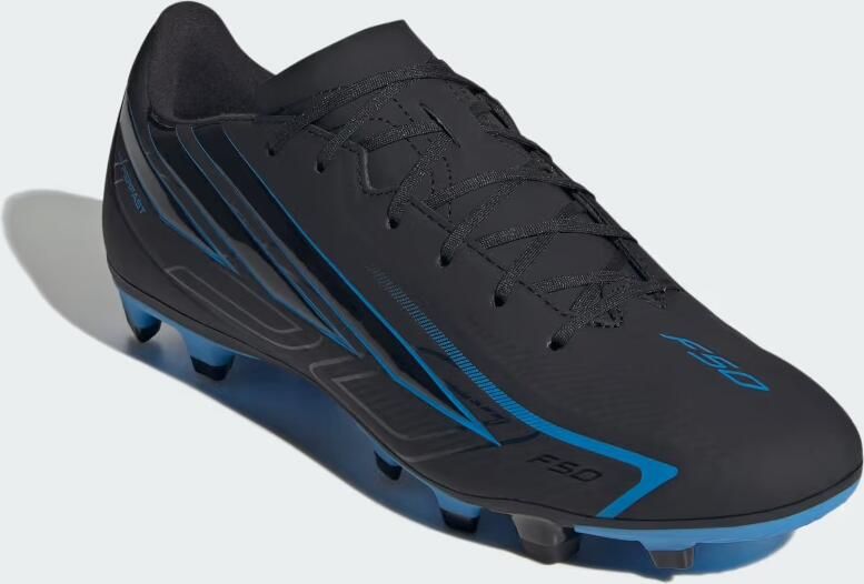 Adidas Perfor ce F50 Hyperfast Club FG MG senior imitatieleren voetbalschoenen zwart blauw - Foto 10